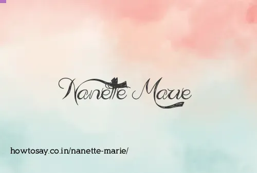 Nanette Marie