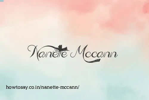 Nanette Mccann