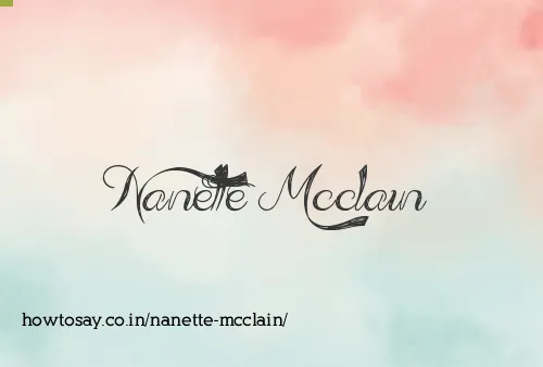 Nanette Mcclain
