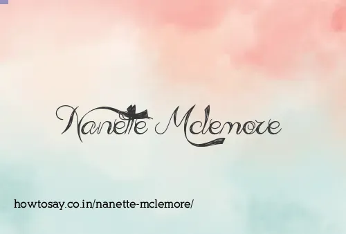 Nanette Mclemore