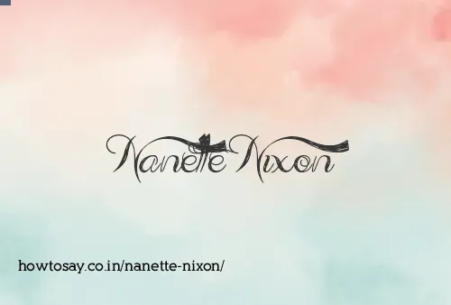 Nanette Nixon