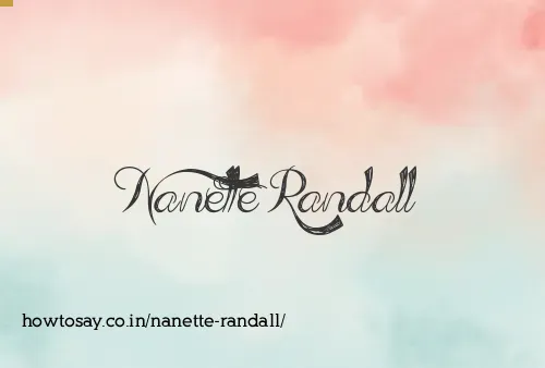 Nanette Randall