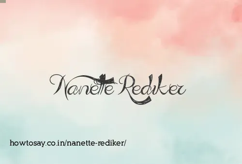 Nanette Rediker