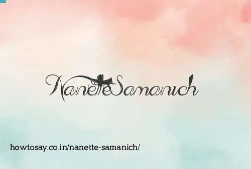 Nanette Samanich