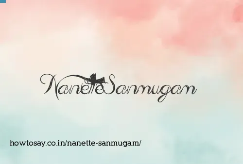 Nanette Sanmugam