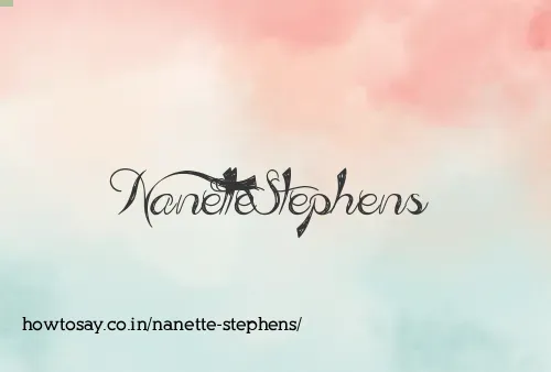 Nanette Stephens