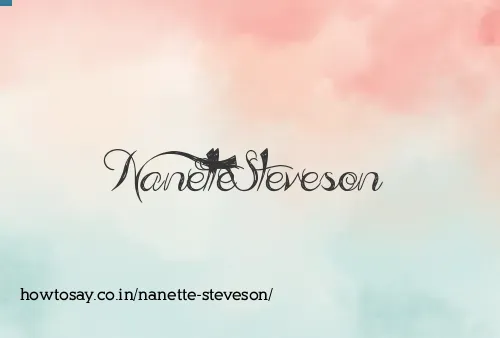 Nanette Steveson