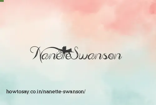 Nanette Swanson