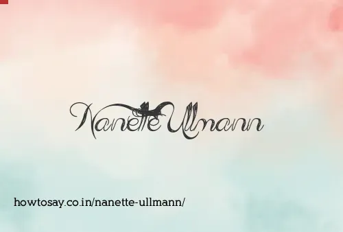 Nanette Ullmann