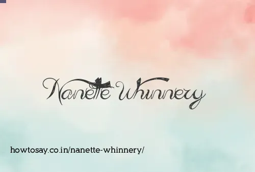 Nanette Whinnery