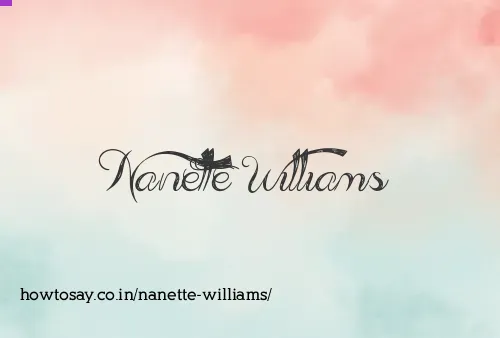 Nanette Williams