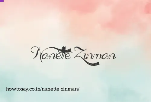 Nanette Zinman