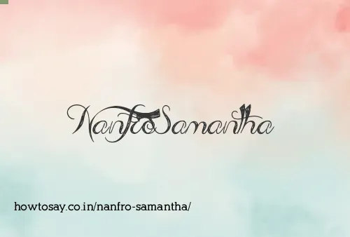 Nanfro Samantha