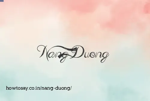 Nang Duong