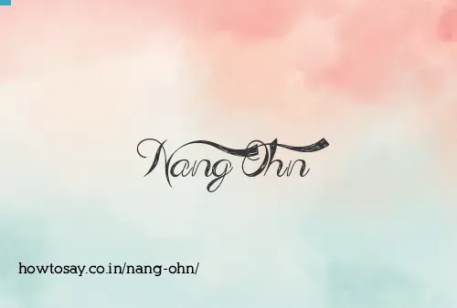 Nang Ohn