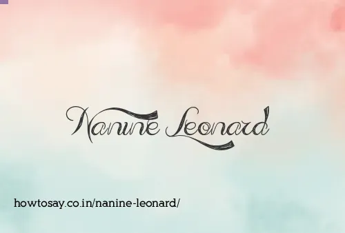 Nanine Leonard