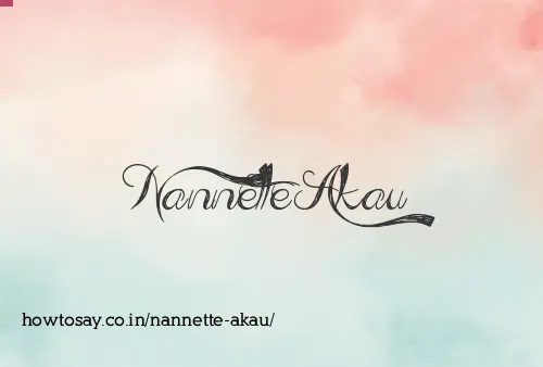Nannette Akau