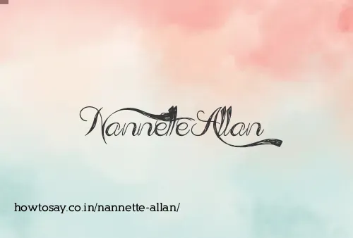 Nannette Allan