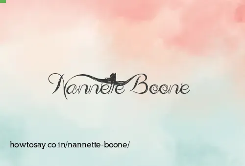 Nannette Boone