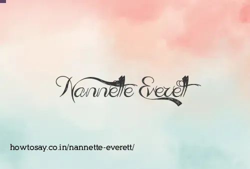 Nannette Everett