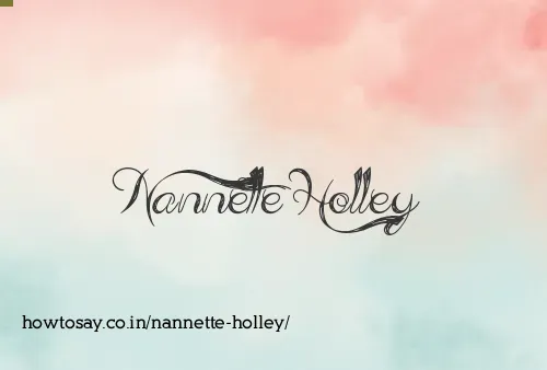 Nannette Holley