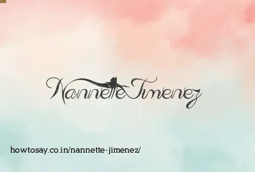 Nannette Jimenez