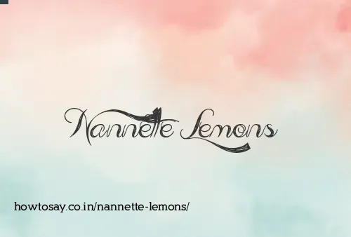 Nannette Lemons