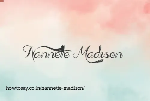 Nannette Madison