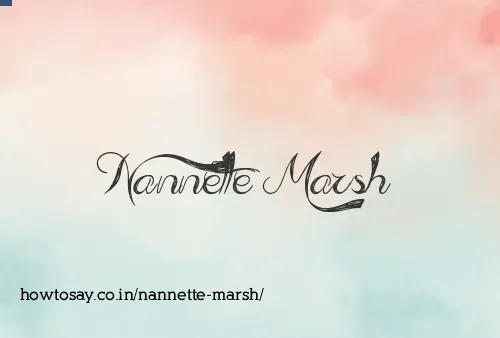 Nannette Marsh