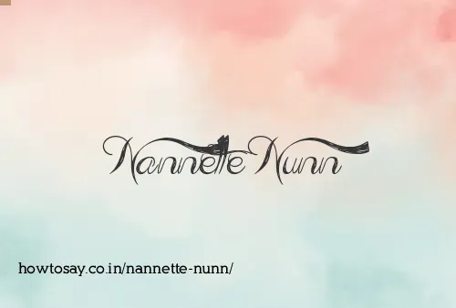 Nannette Nunn