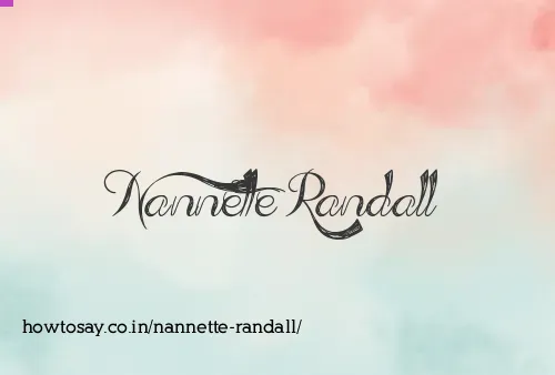 Nannette Randall