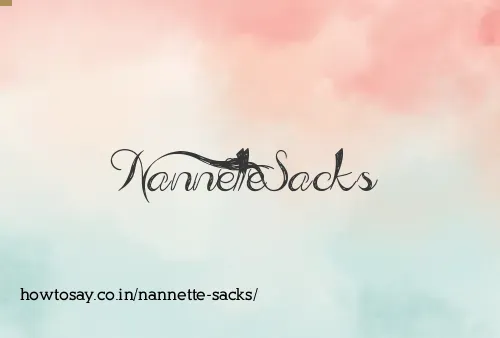 Nannette Sacks