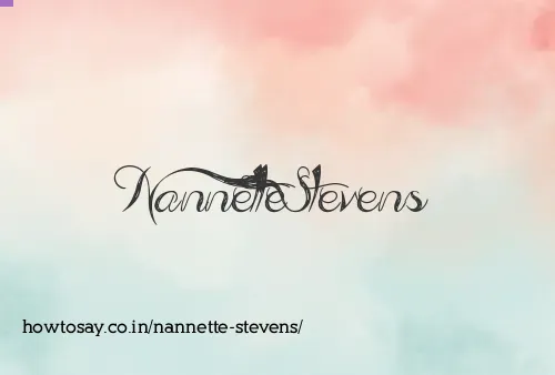 Nannette Stevens