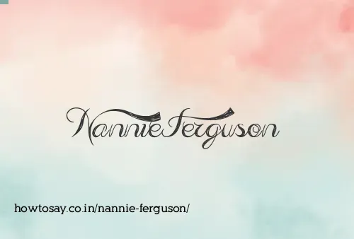 Nannie Ferguson