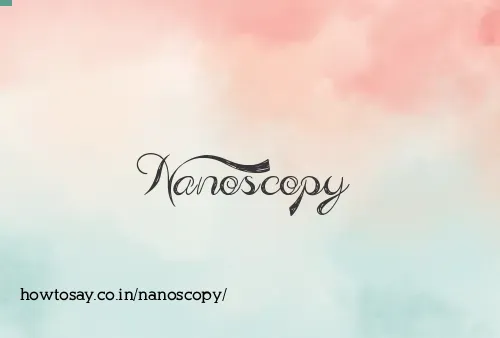 Nanoscopy