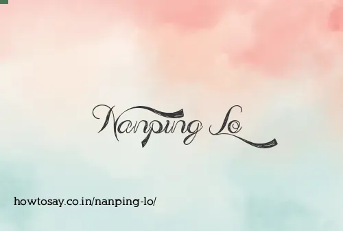 Nanping Lo