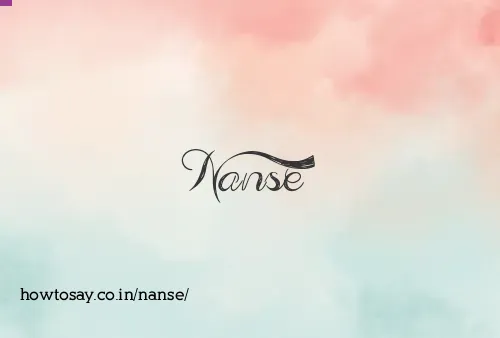 Nanse