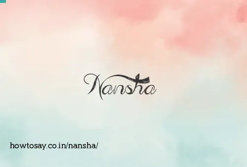 Nansha