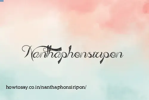 Nanthaphonsiripon