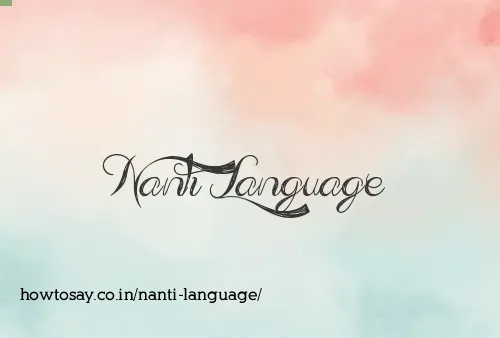 Nanti Language