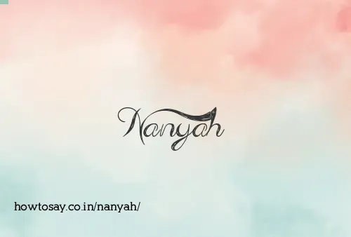 Nanyah