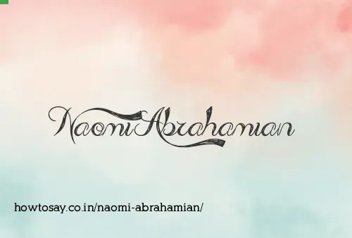 Naomi Abrahamian