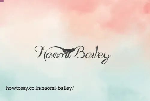 Naomi Bailey