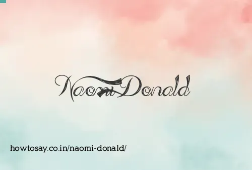 Naomi Donald