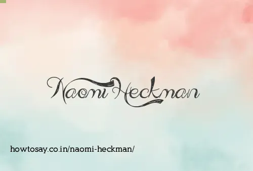 Naomi Heckman