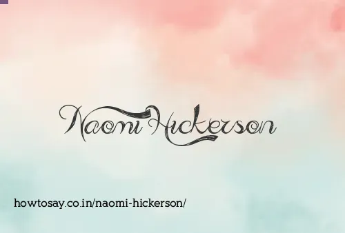 Naomi Hickerson