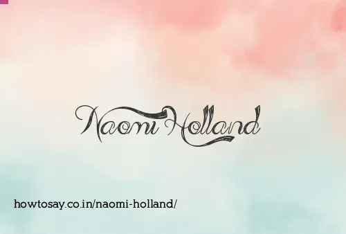 Naomi Holland