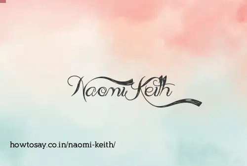 Naomi Keith
