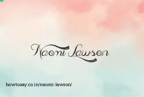 Naomi Lawson
