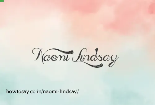 Naomi Lindsay